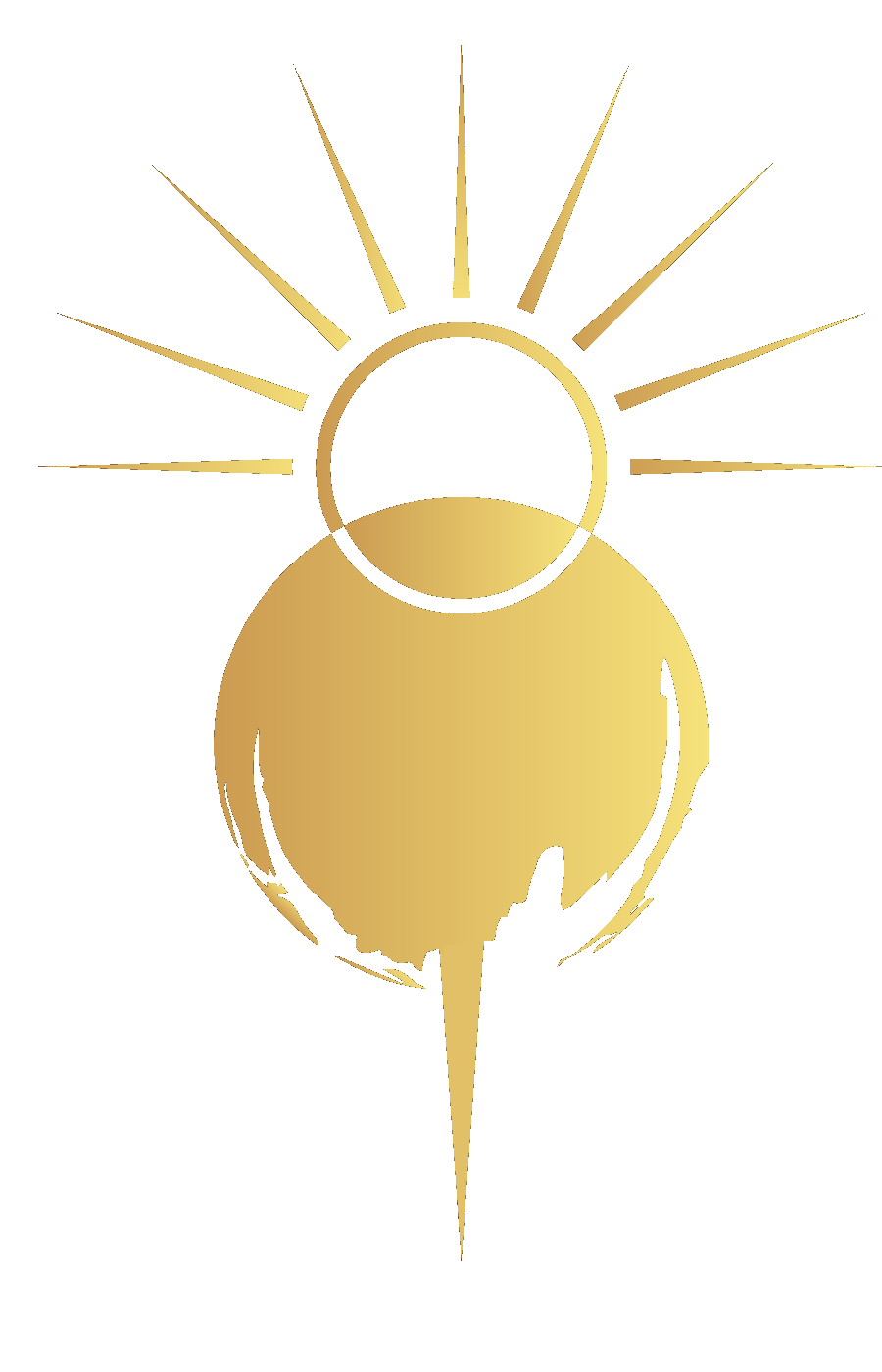 Sunrise sun emblem